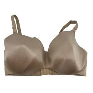 Cacique by Lane Bryant lightly lined balconette beige nude bra plus size 40G